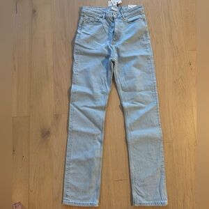NWT! Zara High Rise Straight Jean